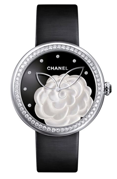 chanel mademoiselle prive camelia watch|Chanel Mademoiselle Privé Camellia Watch .